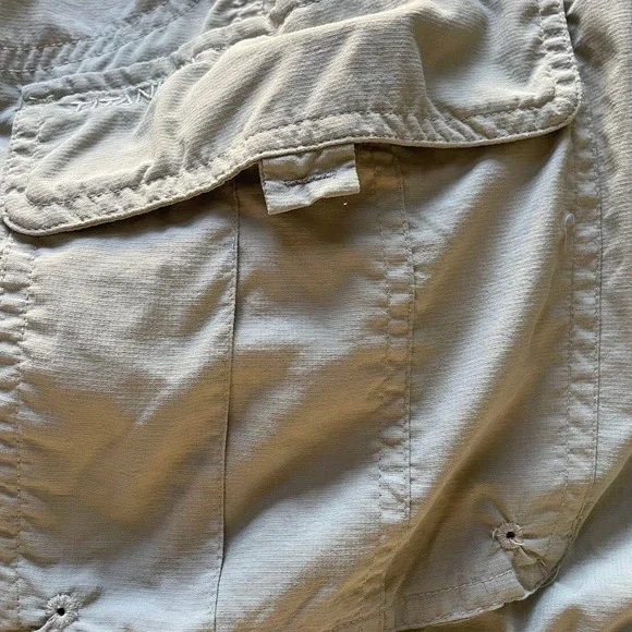 Columbia Pants Men LTan Convertible Zip Cargo Titanium Hiking Omni-Dry Trail - Picture 8 of 8